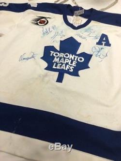 Vintage Doug Gilmour Toronto Maple Leafs CCM Maska Authentic Jersey Size 54