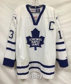 Vintage Matt Sundin Toronto Maple Leafs CCM NHL Hockey Jersey White Sz XL