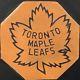 Vintage Nhl Rare Toronto Maple Leafs Art Ross Tyer Converse Game Puck 1964-67