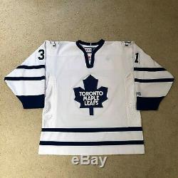 Vintage Signed Curtis Joseph Toronto Maple Leafs Hockey Jersey Large White COA