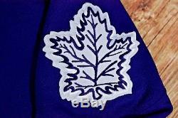 Vintage Toronto Maple Leafs Authentic CCM Jersey Blank Back Fight Strap size 54