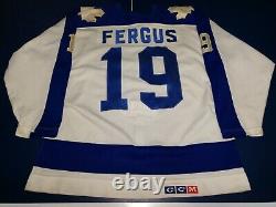Vintage Toronto Maple Leafs Game Used Worn Jersey Tom Fergus 1986-87