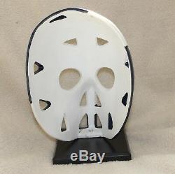 Vintage Toronto Maple Leafs NHL Hockey Goalie Mask on Stand (tk)
