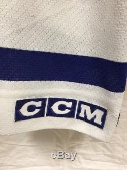 Vintage Toronto Maple Leafs Wendel Clark CCM NHL Hockey Jersey White Sz XL