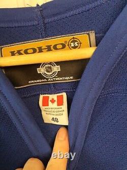 Vintage koho toronto maple leaves jersey mens 48 authentic game jersey #6 howard