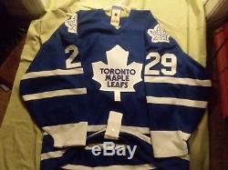 Vnt NWT Toronto Maple Leafs Authentic CCM size 48 Jersey Potvin Fight strap
