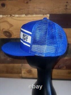 Vtg 80s Toronto Maple Leafs NHL Hockey Blue Snapback Hat AJD The Professional