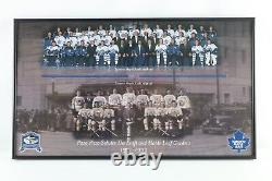 Vtg 90s Maple Leaf Gardens Toronto Maple Leafs Hockey Team Framed Poster 1931-99