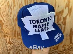 Vtg Snapback Hat Cap Toronto Maple leafs The Game BIG LOGO Sharktooth Splash SS
