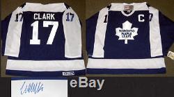 WENDEL CLARK SIGNED AUTOGRAPH TORONTO MAPLE LEAFS VNTGE CCM JERSEY WithPROOF, COA