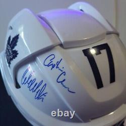 WENDEL CLARK TORONTO MAPLE LEAFS SIGNED HOCKEY HELMET WithPROOF JSA AUTHENTICATED