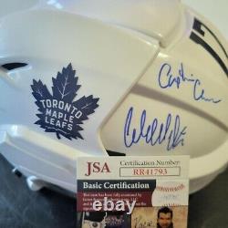 WENDEL CLARK TORONTO MAPLE LEAFS SIGNED HOCKEY HELMET WithPROOF JSA AUTHENTICATED