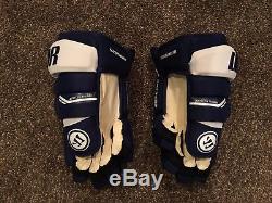Warrior Alpha QX Pro Hockey Gloves Toronto Maple Leafs Non Pro Stock 14