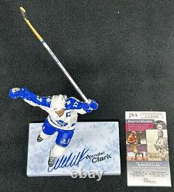 Wendel Clark Signed Toronto Maple Leafs McFarlane Figure JSA COA