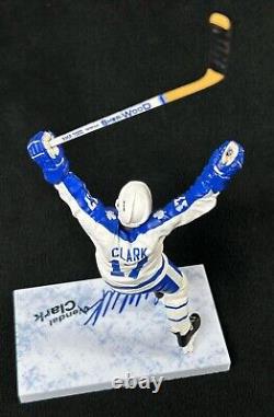 Wendel Clark Signed Toronto Maple Leafs McFarlane Figure JSA COA