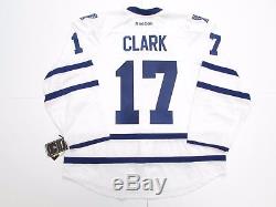 Wendel Clark Toronto Maple Leafs Authentic Away Reebok Edge 2.0 7287 Jersey