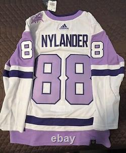 William Nylander Adidas Authentic Hockey Fights Cancer Jersey Leafs NWT Size 54