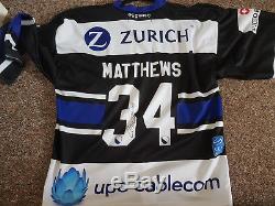 ZSC Lions Auston Matthews Game Issued Jersey Unterschrift Toronto Maple Leafs