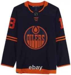 Zach Hyman Edmonton Oilers Autographed Navy Alternate Adidas Authentic Jersey