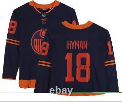 Zach Hyman Edmonton Oilers Autographed Navy Alternate Fanatics Breakaway Jersey