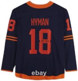 Zach Hyman Edmonton Oilers Autographed Navy Alternate Fanatics Breakaway Jersey