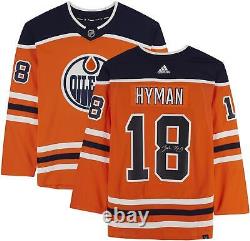 Zach Hyman Edmonton Oilers Autographed Orange Adidas Authentic Jersey