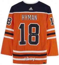 Zach Hyman Edmonton Oilers Autographed Orange Adidas Authentic Jersey